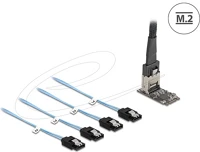 Delock M.2 2242 Vezérlő m.2 2242 kulcs b+m apa - 4 x sata 1 m hosszú kábellel kép