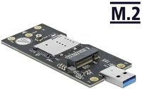 Delock M.2 B Usb 3.0 átalakító, a-típusú csatlakozóval - m.2 b kulcs, sim-nyílással kép