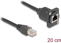 Delock M/F D-TYPE Rj45 cat5e stp -> rj45 cat5e stp m/f d-type modul 0.2m fekete kép