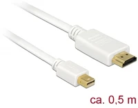 Delock MINI-DISPLAYPORT -> Kábel mini displayport 1.1 dugó > hdmi-a dugó 0,5 m kép