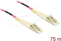 Delock OM4, 75 M üvegszálas optikai kábel lc duplex - lc duplex egyszerű többszörös kép