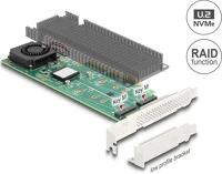 Delock RAID-DAL pci express x8 card - 2 x belső nvme m.2 m-kulcs kép