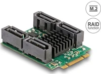 Delock RAID-DAL ÉS átalakító, m.2 aljzat b+m nyílással, csatlakozódugó 4 x sata csatlakozódugó hyperduo kép