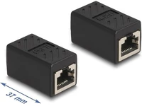 Delock RJ50 CAT5E FTP -&GT; RJ50 CAT5E FTP F/F Rj50 cat5e ftp -> rj50 cat5e ftp f/f adapter fekete kép