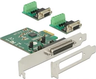 Delock RS-422/485 ESD pci express card > 2 x serial  védett opcionális túlfeszültség-védelem kép