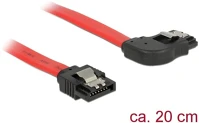 Delock SATA-CSATLAKOZ Sata 3 f/f adatkábel 0.2m piros egyenes/90° jobb kép