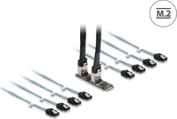 Delock SATA-HOZ Converter m.2 2280 kulcs b+m dugó 8 x sata-hoz kép