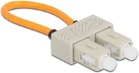 Delock SC/OM1 Sc duplex male adapter narancssárga loopback adapter sc/om1 multi-mode kép