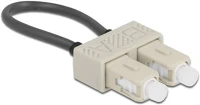 Delock SC/OM2 Sc duplex male adapter fekete loopback adapter sc/om2 multi-mode kép