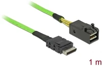 Delock SFF-8611 -&GT; SFF-8643 M/M Oculink sff-8611 -> sff-8643 m/m adatkábel 1m zöld kép
