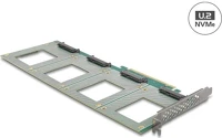 Delock SFF-8639 Pci express 4.0 x16 kártya - 4 x belső u.2 nvme sff-8639 - elágazás (h x sz 288 x 122 mm)