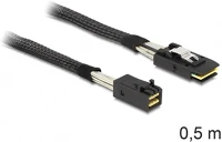 Delock SFF-8643 -> SAS Sas mini sff-8643 -> sas mini sff-8087 m/m adatkábel 0.5m fekete kép