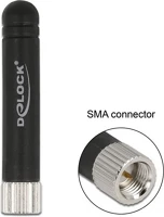 Delock SMA-DUGÓ 1,6 DBI Lpwan 868 mhz antenna sma-dugó 1,6 dbi irányítatlan, rögzített, fekete kép