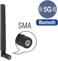 Delock SMA-DUGÓ -3,3 5g lte antenna  - 1,3 dbi irányított, csuklós csatlakozó, fekete kép