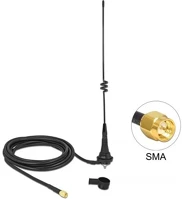 Delock SMA-DUGÓ 4,5 DBI lpwan 868 mhz antenna  irányítatlan, rögzített, csatlakozókábellel rg-58 c/u kép
