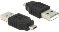 Delock TO USB2.0 A-MALE Adapter usb micro-b male to usb2.0 a-male kép