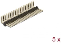 Delock TŰFEJLÉC 20 TŰS, 1,27 MM-ES Tűfejléc 20 tűs, 1,27 mm-es osztással, 1 soros, szögletes, 5 db. kép