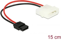 Delock TŰS APA Molex power 4pin -> sata power 6pin m/f adapter 0.15m kép