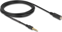 Delock TŰS APA-ANYA 5  sztereó jack hosszabbító kábel 3,5 mm-es átmérő, 3 m fekete kép