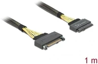 Delock U.2 SFF-8639 -&GT; U.2 SFF-8639 M/F U.2 sff-8639 -> u.2 sff-8639 m/f adatkábel hosszabbító 1m fekete kép