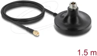 Delock ULA100 1 M Antenna mágneses talp 1 x n jack - 1 x sma dugó ula100 1 m kültéri fekete kép