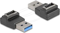 Delock USB 10 GBPS A-TÍPUSÚ USB csatlakozó   e-típusú a kulcs csatlakozó, fekete színű kép