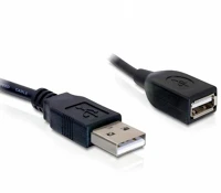 Delock USB 2.0 A-A Kábel usb 2.0 a-a male to female hosszabbító, 0.15 m kép