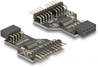 Delock USB 2.0 HUB 9 TŰS Usb 2.0 hub 9 tűs tűfej anya - 2 x 9 tűs tűfej apa kép