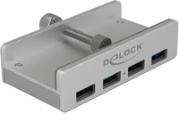 Delock USB 3.0 HUB 4 Külso usb 3.0 hub 4 bemenettel záró csavarral kép