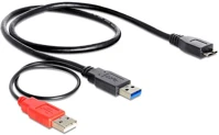Delock USB 3.0 TYPE-A/ USB 2.0 TYPE-A > USB 3.0 Usb 3.0 type-a/ usb 2.0 type-a > usb 3.0 micro b apa/apa adapter - 1 m kép