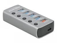Delock USB 3.2 GEN 1 TYPE-A - 6 X USB HUB 63263 Usb 3.2 gen 1 type-a - 6 x usb hub kép