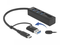Delock USB 3.2 GEN 1 TYPE-A/TYPE-C PORTREPLIKÁTOR Usb 3.2 gen 1 type-a/type-c portreplikátor kép