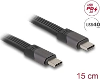 Delock USB 40 GBPS FPC Usb 40 gbps fpc lapos csík kábel usb type-c  - usb type-c  15 cm pd 3.0 100 w e-marker