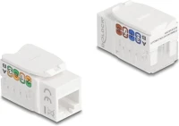 Delock UTP 90 Keystone modul rj45 aljzat lsa, cat.6a utp 90  szerszám nélküli kép
