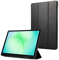 Designed for samsung GP-FBX130AEABW tok álló, bőr hatású flip, asztali tartó, fekete kép