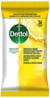 Dettol 13.00743 Fertőtlenítő törlőkendő  power&fresh citrom és lime 36 darabos kép
