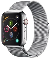 Devia 1-5325045 pótszíj (egyedi méret, fém, milánói szíj, mágneses zár) EZÜST Apple kép