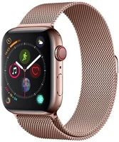 Devia 1-5326400 Elegant pótszíj (egyedi méret, fém, milánói szíj, mágneses zár) rozéarany apple watch series 1,2,3,4,5,6,se kép