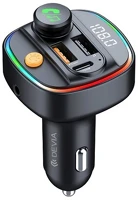 Devia EA133 autós töltő 2 usb+type-c aljzat (v5.3, 30w, gyorstöltő, led kijelző kép
