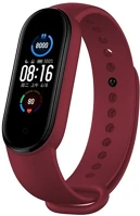 Devia GP-136578 Xiaomi mi band 6 deluxe sport pótszíj egyedi méret, állítható, bordó kép