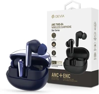 Devia ST106253 Star series anc tws-e4 bluetooth sztereó headset - kék kép