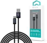 Devia ST108011 Gracious series 1m 10w usb/type-c fekete adat-és töltőkábel kép