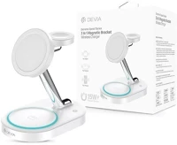Devia ST111844 Extreme Speed Series 15W Qi 3In1 Iphone/iWatch/Airpods fehér vezeték kép