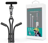 Devia ST112124 Extreme Speed Series Woven 60W PD Type-C-C fekete adat és töltőkábel + kép