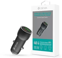 Devia ST112766 Extreme speed series 30w usb/usb c fekete autós gyorstöltő kép