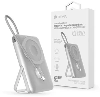 Devia ST112841 Extreme Speed Series Magnetic 4in1 22.5W Type-C 10.000 mAh ezüst powerbank kép
