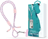 Devia ST124967 cable pro5 woven 60w pd type-c/type-c adat- és töltőkábel + nyakpánt 1 kép