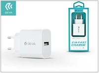 Devia ST300189 Smart usb hálózati töltő adapter (5v / 2,1a) fehér kép