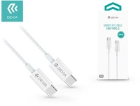 Devia ST325380 Smart pd 3a type-c - type-c gyorstöltő adatkábel kép