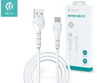 Devia ST351136 Kintone v2 series 1m 2,1a usb-c - usb-a adat- és töltőkábel kép